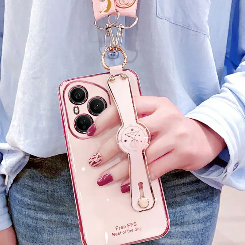 Stylish Crossbody Case with Wrist Strap and Neck Lanyard – Trendy Phone Holder Cover Gift