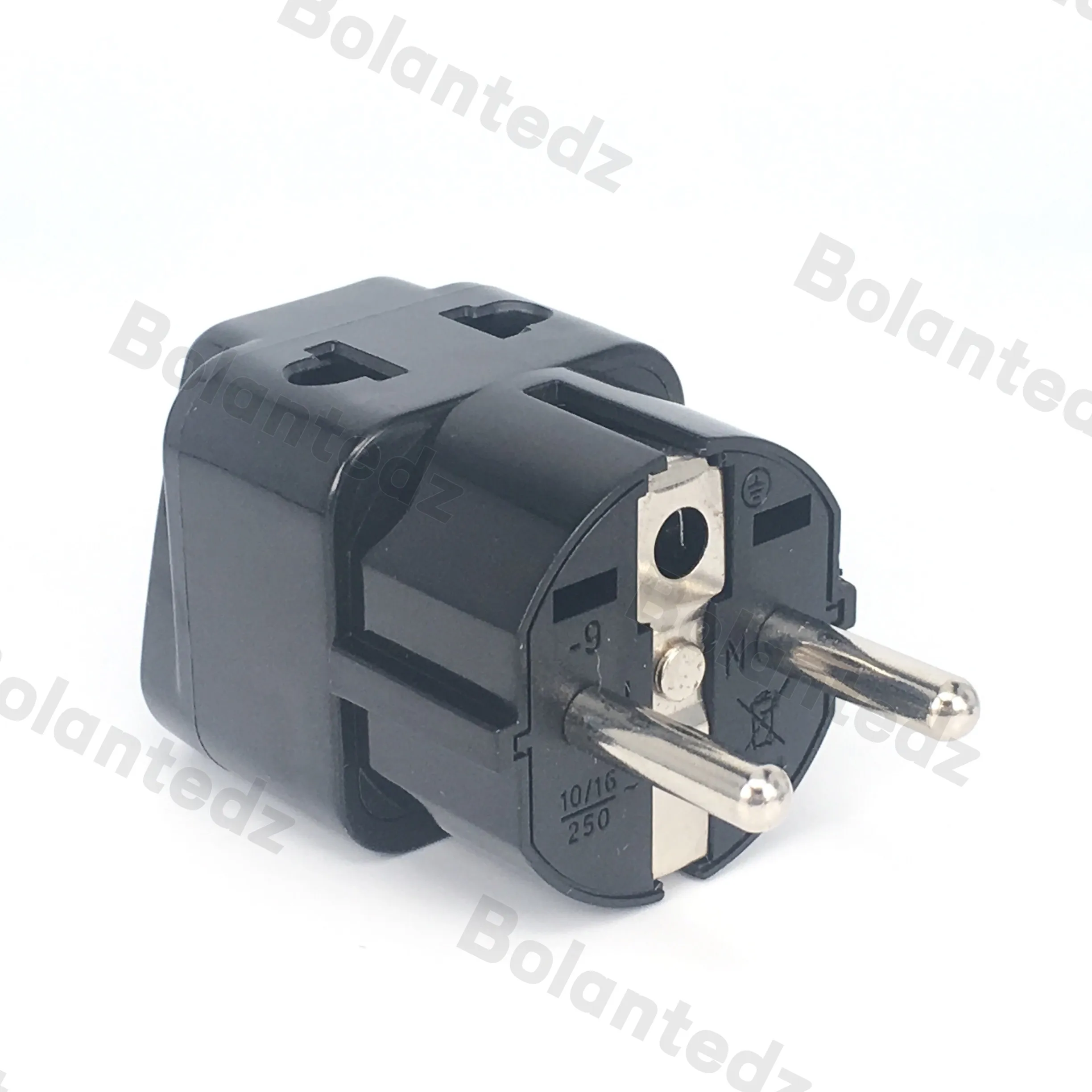 Universal Travel Plug Adapter (White/Black/Copper) - Type E/F