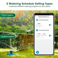 Tuya Smart Garden Watering Timers 2 Outlet Sprinkler Drip Irrigation Controller Water Valve Rain Delay Programmable Controllers 3