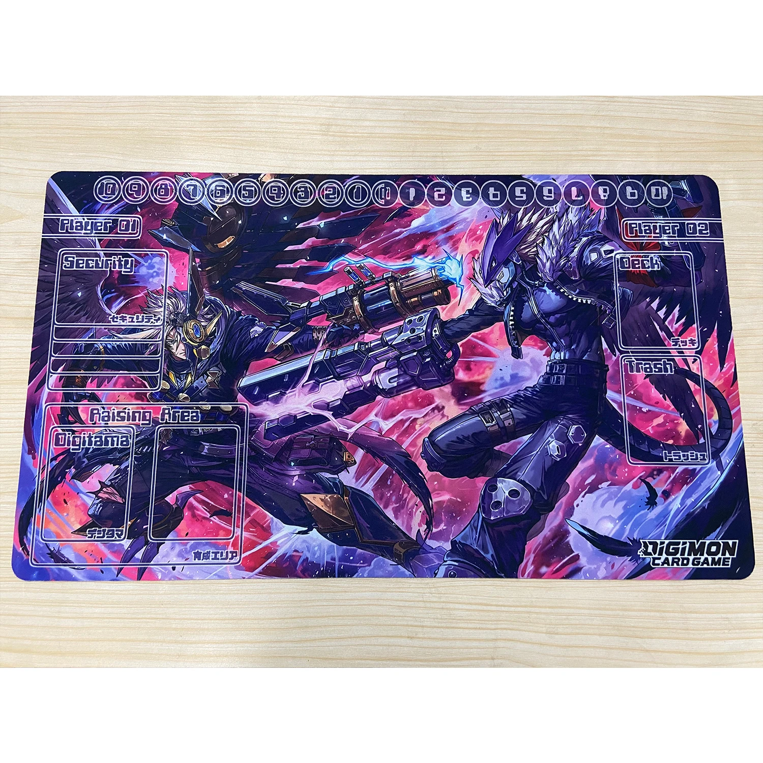 Digimon Playmat Beelzemon: Blast Mode VS Tri-Brigade Shuraig The Ominous  Omen DTCG CCG Mat Trading Card Game Mat Mouse Pad & Bag - AliExpress 7