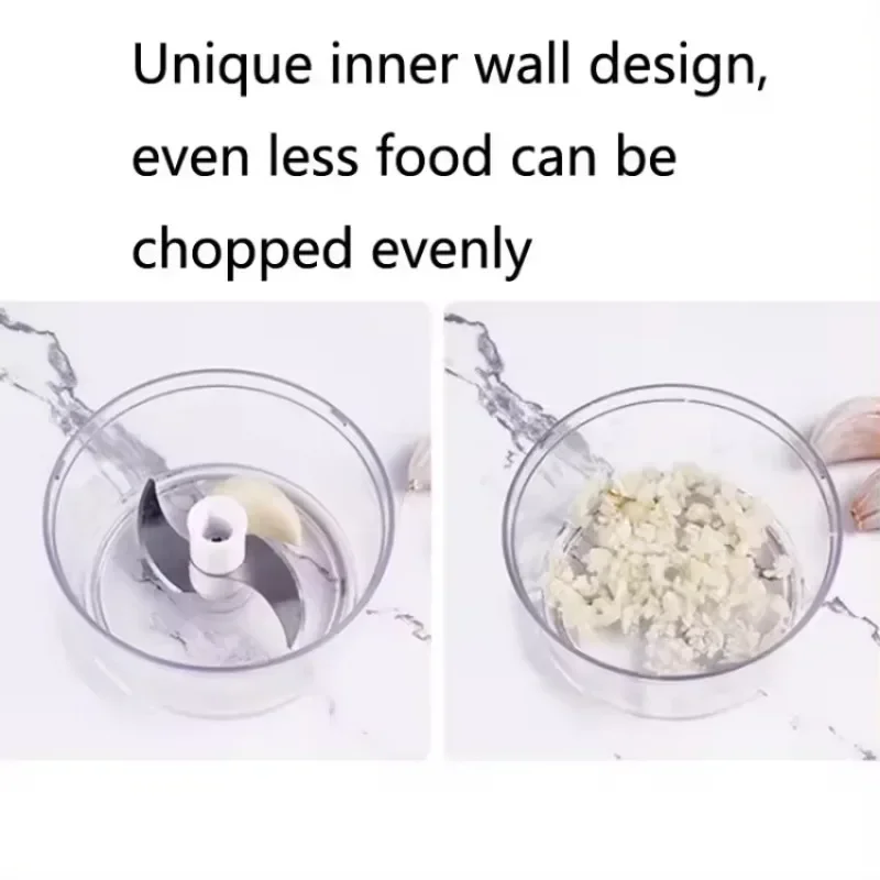Vegetable Chopper Kitchen Cutter Manual Mini Food Garlic Chopper Hand Pull Blender