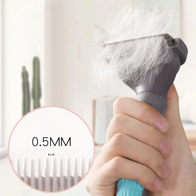 Planet Pet Grooming Brush - Double Sided Shedding and Dematting Undercoat Rake Comb for Dogs and Cats,Extra Wide, Blue 3
