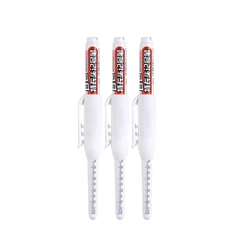 Deep Hole Marker Pens with Long Nib Head - Waterproof Ink for Precision Woodworking (White pen 3pcs)