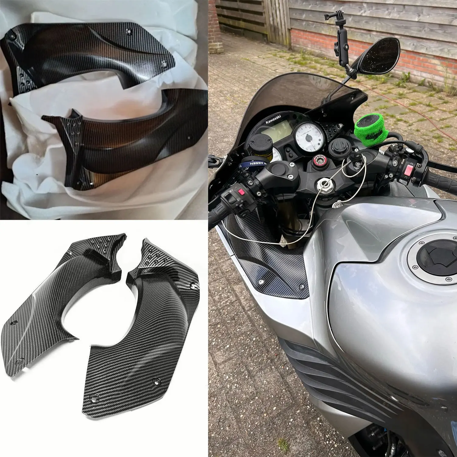 Kawasaki Motorcycle Fairing Kit ZX14R Dash Cover Fairing Upper