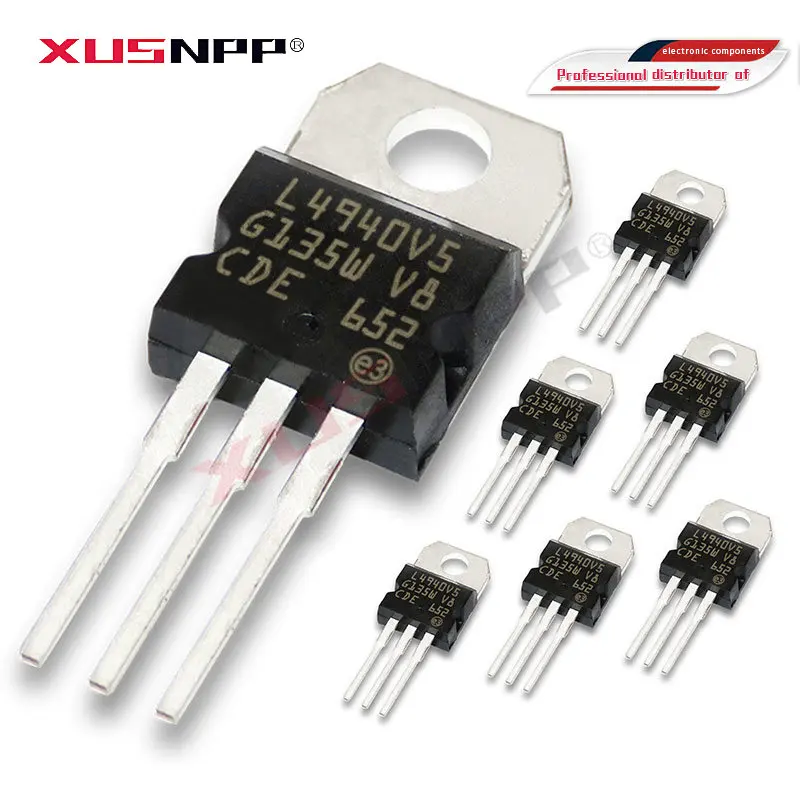 

5 шт., L4940V5 TO-220 L4940 5V 15A L4940V10 L4940V12 L4940V85