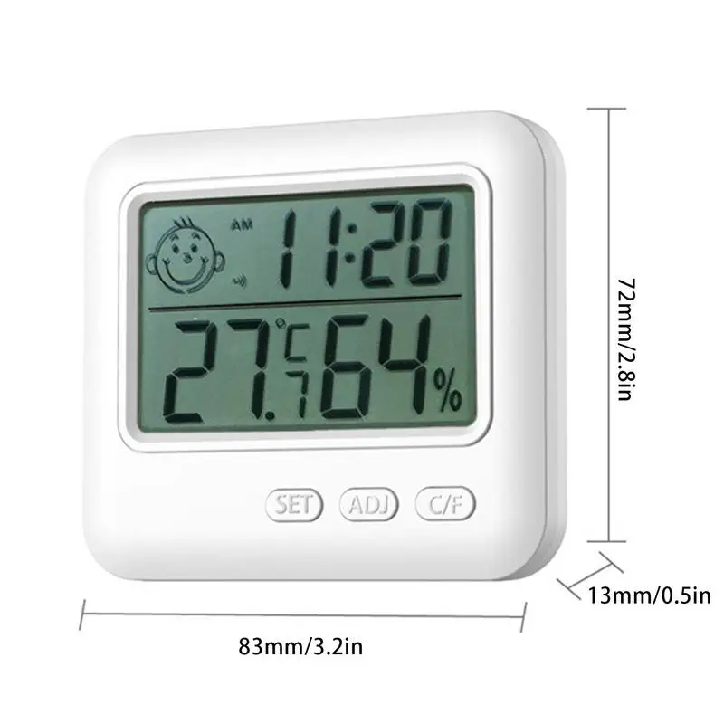 Higrómetro digital Termómetro interior Termómetro de habitación y medidor  de humedad con monitor de temperatura y humedad oso de fresa Electrónica