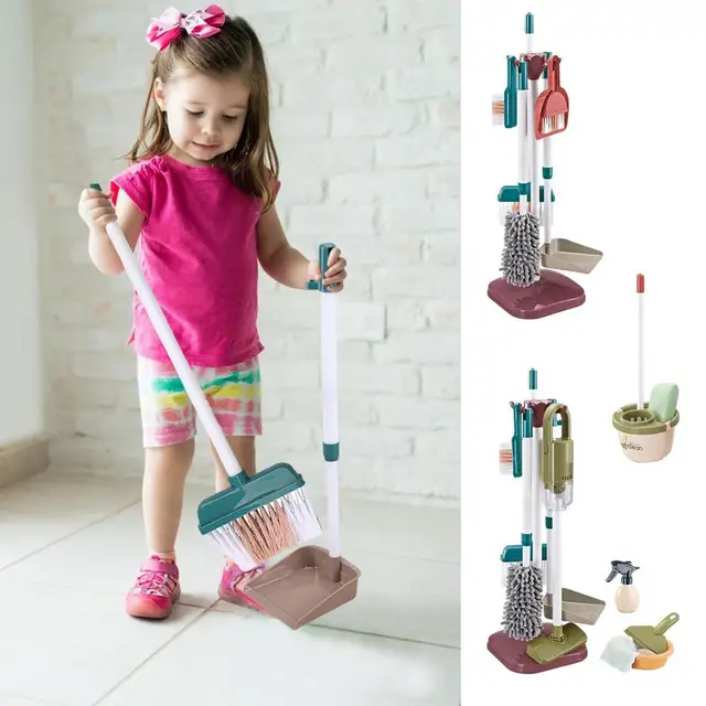 STOBOK 1pc Simulation Vacuum Cleaner Kids Cleaning Toys Dust Cleaner Home  Doll Home Accessories Early Pretend Play Kitchen Accessories Decoration