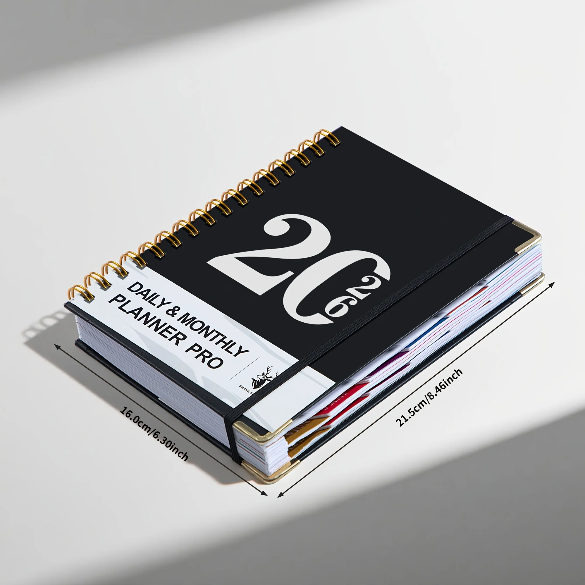 2026 Planner - 320 Pages - A Weekly And Monthly Organizer for 365 Days, And with Stickers, Featuring Double-Seam Binding