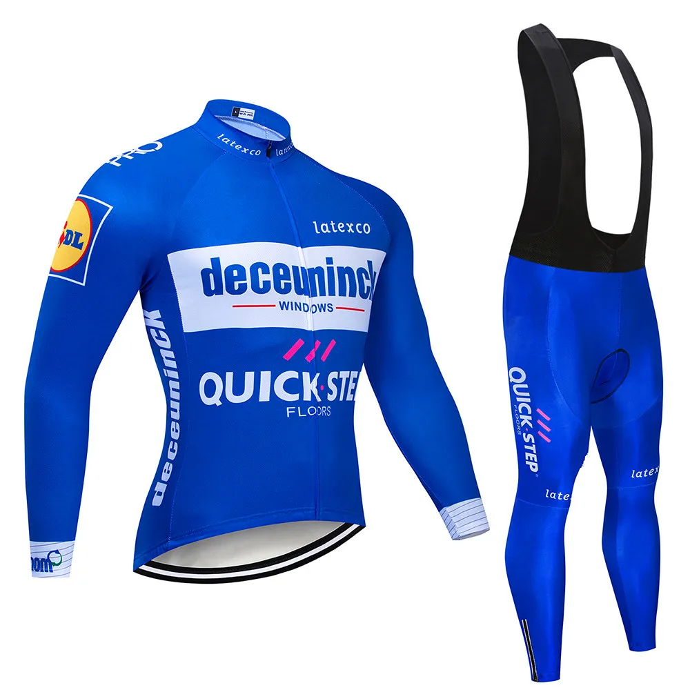 퀵 스텝 사이클링 저지 세트, 긴 소매 산악 자전거 의류, Maillot Ropa Ciclismo 레이싱 자전거 사이클링 의류