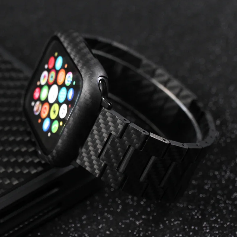 Carbon Fiber Pattern Bracelet Belt