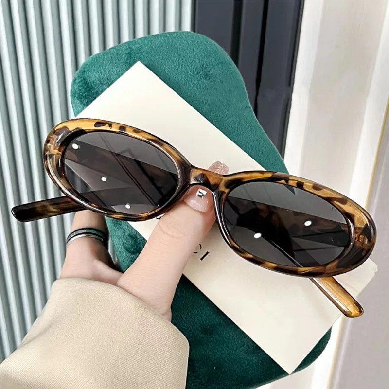 New Small Frame Oval Shape Sunglasses Women Brand Designer Fashion Sun  Glasses Men's Outdoor Hip-hop Eyewear UV400 Oculos De Sol
