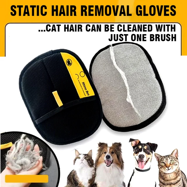 Animal hair glove Electrostatic gloves Two-way brush pet hair removal glove for cats dogs clothes furniture electrostatic 1