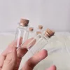 60/100 Pcs 8ml 22*40mm Glass Bottles with Cork Stopper Transparent Mini Jars for Home Decor DIY Crafts Storage Tiny Gift Bottles 3