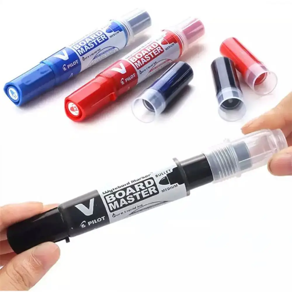 2.3mm 파일럿 화이트보드 마커 대용량 지울 수 있는 페인팅 용품 학교/사무실 리필 가능 액체 잉크 교사용 문구류