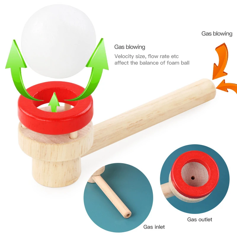 

Floating Ball Game Blow Toy Balance Blowing Toys Foam Balls Floating Kids Game Gadget Outdoor Funny Sports Creative Pipe Toy