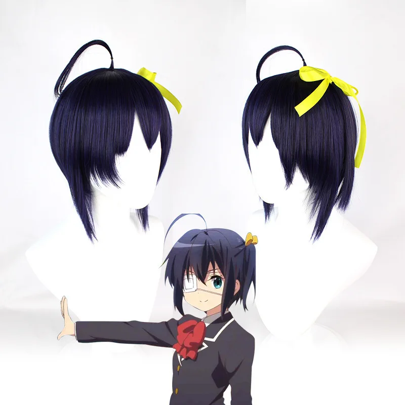 thumbnail image 1 of Disfraz de Cosplay de Anime Love Chunibyo, traje de pelucas, uniforme de juego de rol para fiesta de Halloween, otros delisiones, Takanashi Rikka, 1 of 5