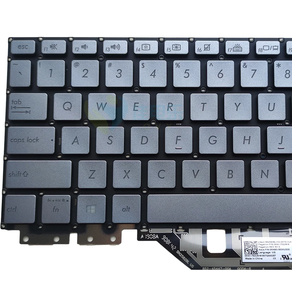 Teclado Retroiluminado dos Eua para Asus Zenbook Flip 15 Q526f Q526fa Ux562 Ux562f Ux562fa Ux562fac Backlight 0knb0563hus00 563gus00 Novo - Imagem 4