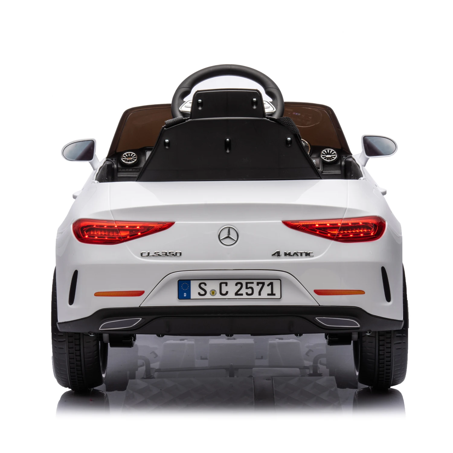 12V Kids Ride On Car w/ Parents Remote Control,Licensed Mercedes-Benz CLS 350 for Kids,Four Wheel Suspension,Power Display,Music 6