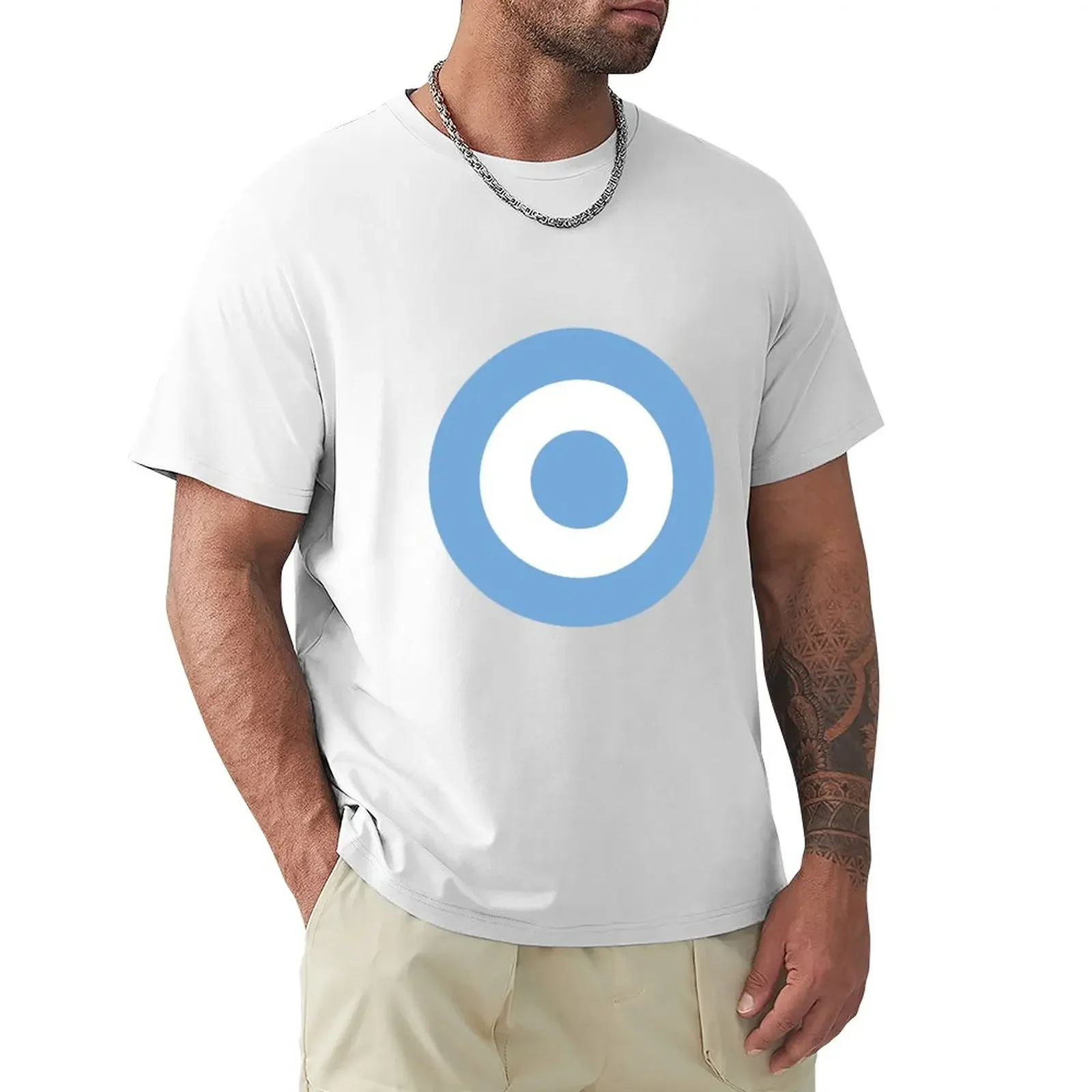 Roundel Of Argentina - Escarapela De Argentina T-Shirt Top Oversize T-Shirt Grafiche Da Uomo Divertenti