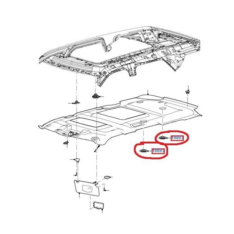 Car Ceiling Roof AC Heat Air Vent BB5Z-19893-CA For Ford Explorer Lincoln MKT 2011- BL1Z-19893-AA BB5Z-19893-AA