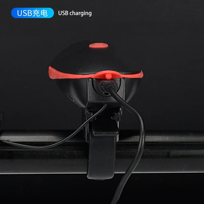 7588 Speaker Bicycle Light USB Led Waterproof With Horn Mountain Bike Dark Night Outdoor Riding Headlight bike front light