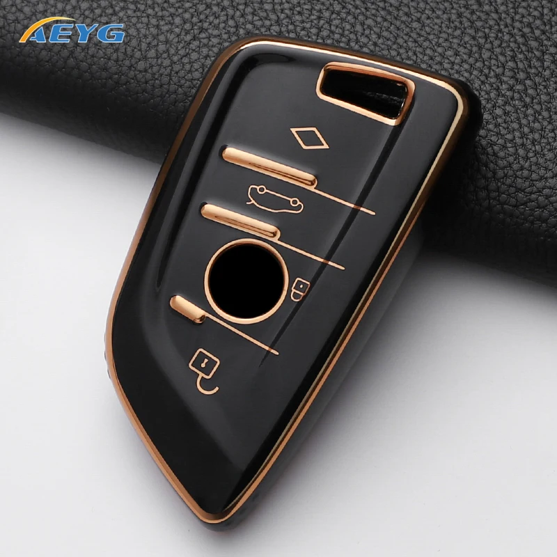 Premium TPU Car Remote Key Cover Case – Luxury Accessory Keychain