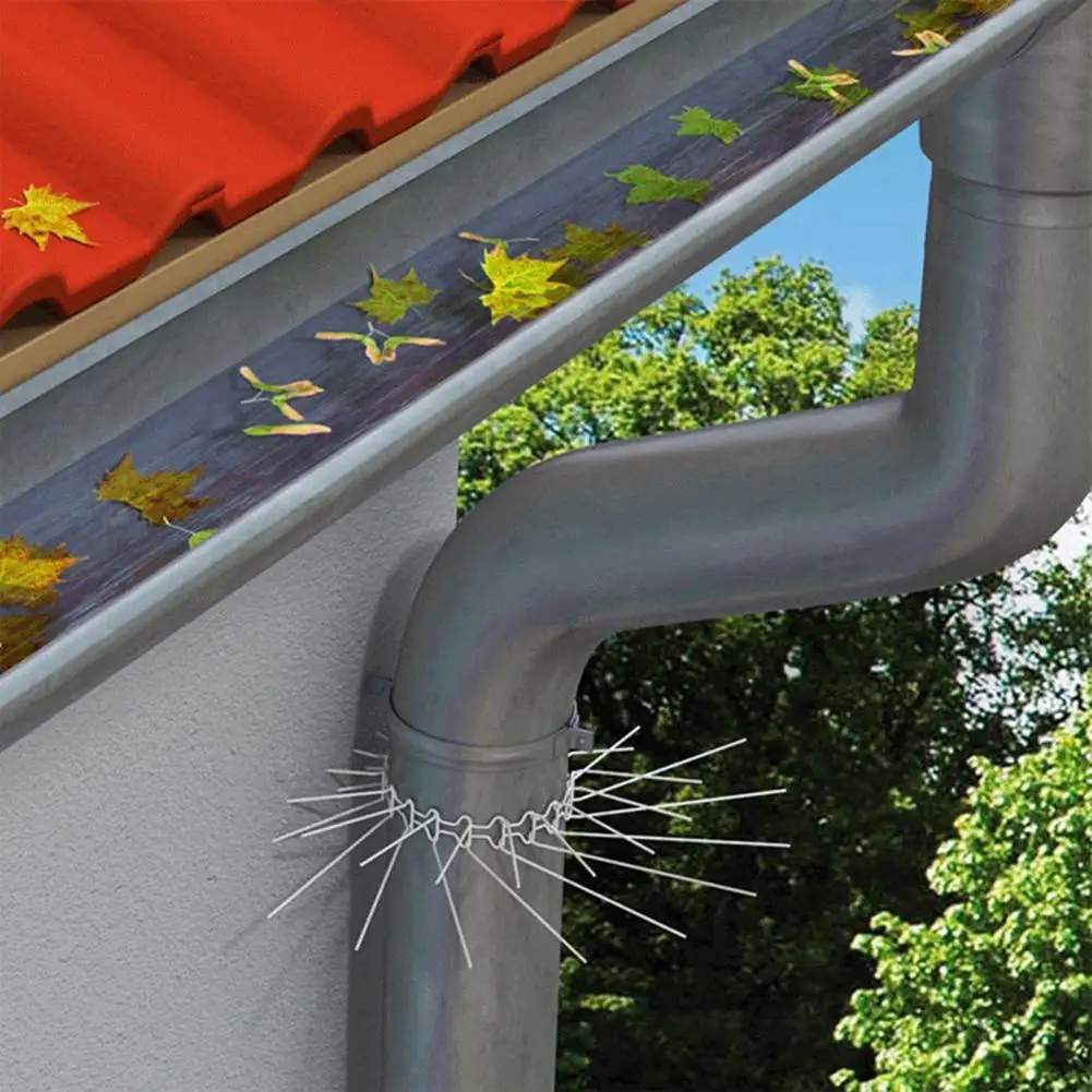 Reliable Protection for Downpipes Stainless Steel Downspout Tree Protector Against Climbing Marten Defence Belt for Outdoor Home