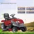 Customized Electric Riding Lawn Mower with Large Grass Bag Battery Powered Garden Tractor for Big Lawn Cutting 3