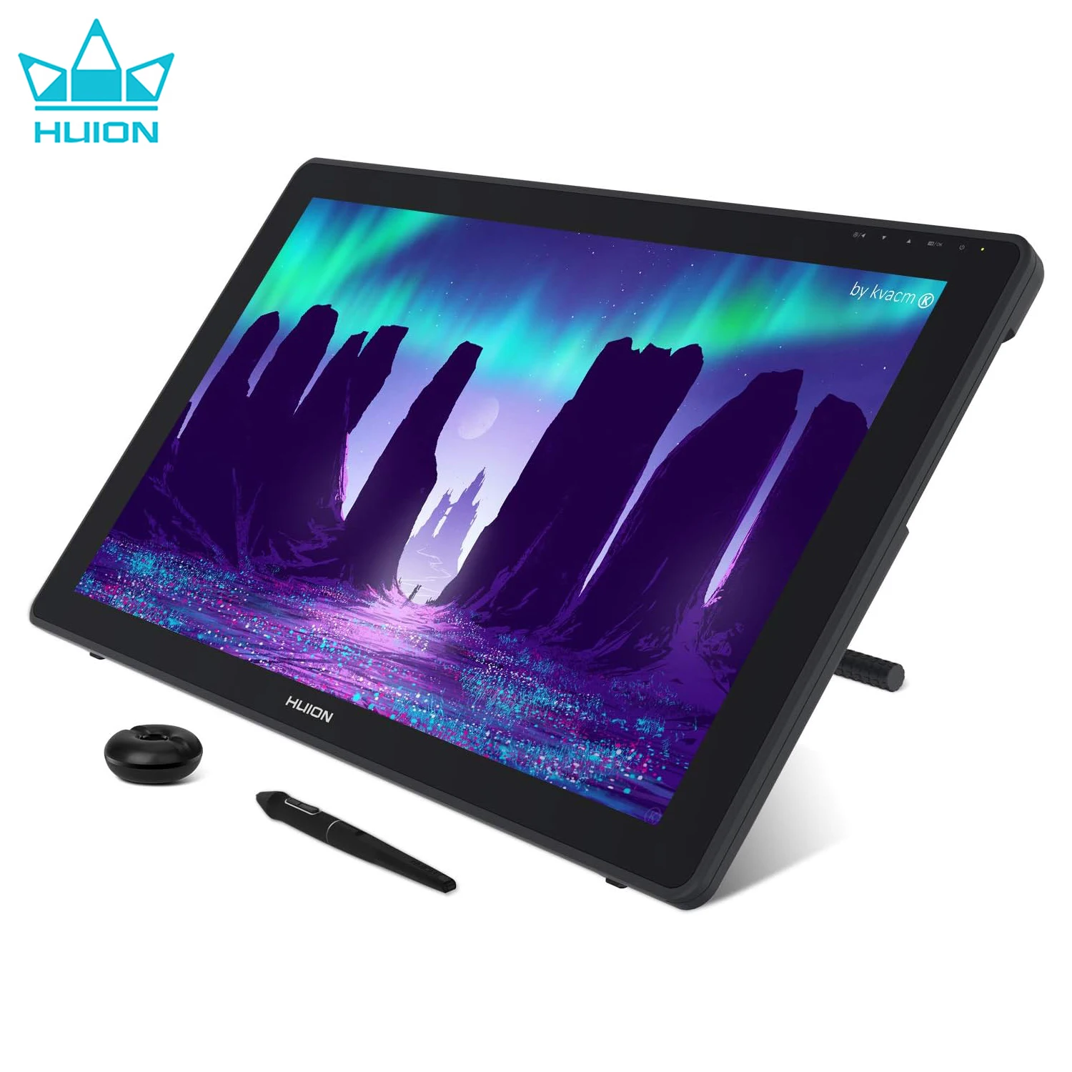Huion Kamvas 22 Graphic Tablet Monitor 21.5 inch Screen Pen Display Compatible with Windows/mac//Linux/Android USB3.1 GEN1 DP1.2 1