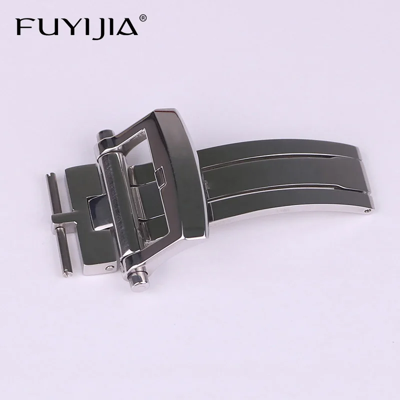 FUYIJIA Luxury RogerDubuis Leather Strap Folding Buckle 18MM 22MM