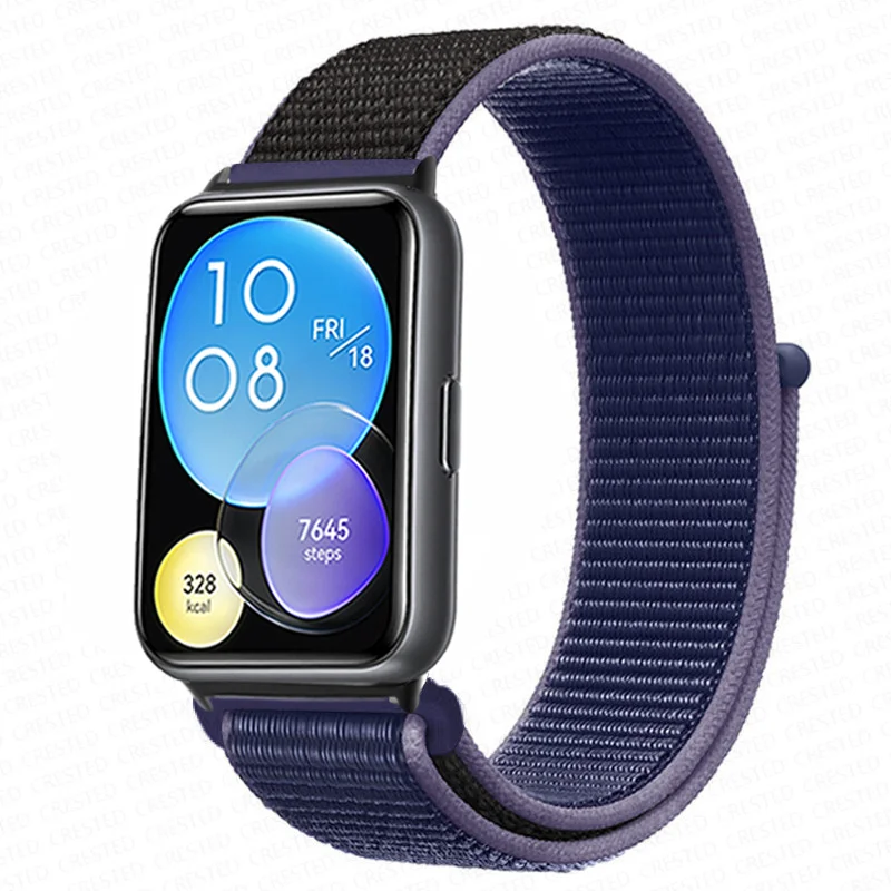 Enhanced Nylon Loop Band Smartwatch Replacement Wristband Bracelet - Durable and Stylish Nylon Strap