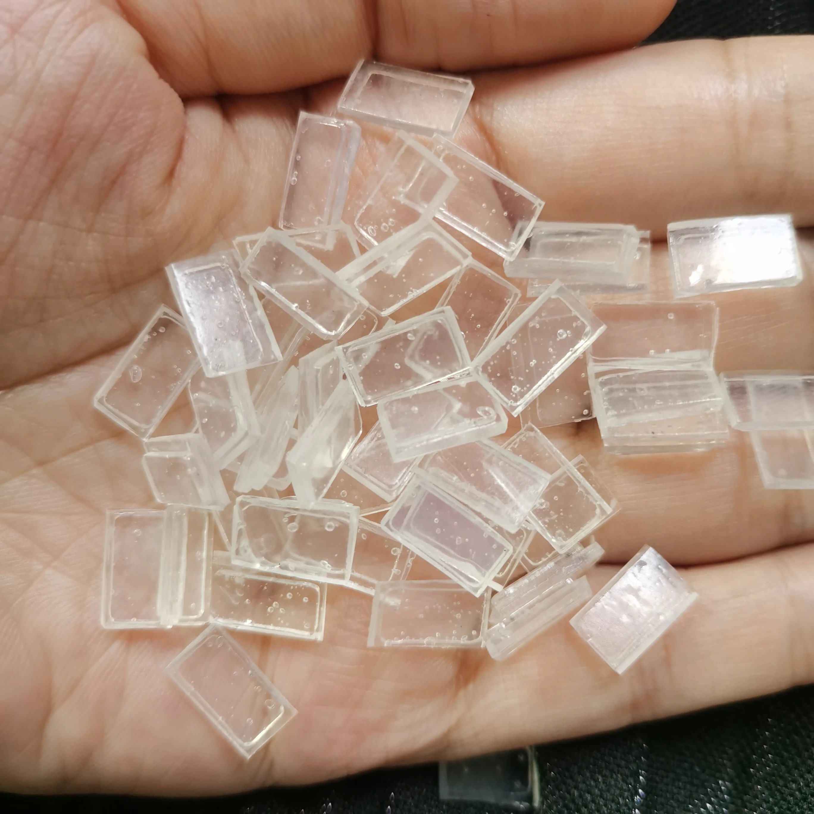 Flat Rebonded Keratin GLue100pcs Hair Extensions Keratin Bonding Glue Granule Fusion Nail Tip Rebonds Clear transparent Color