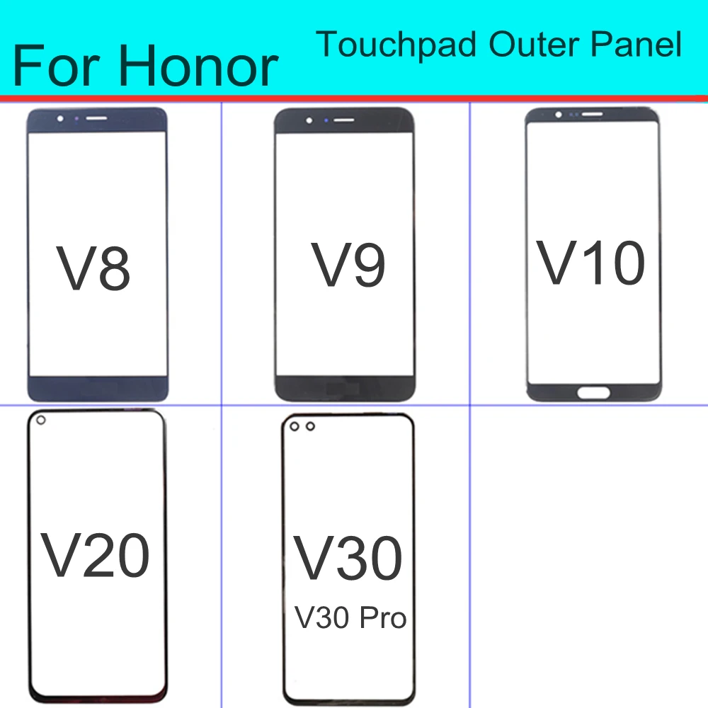 Сенсорный экран для Honor V8 V9 V10 V20 V30 Pro переднее стекло сенсорная панель сменная