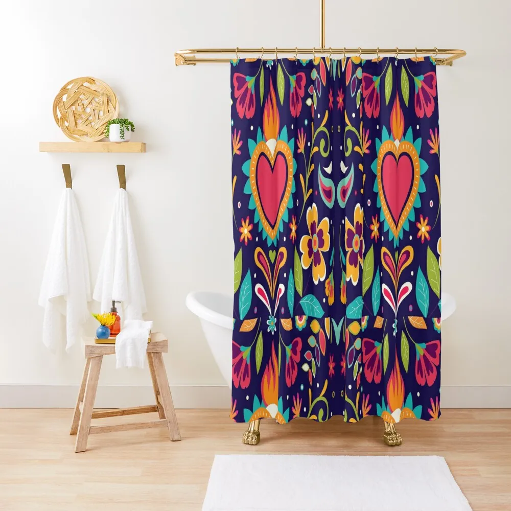

Otomi Embroidery Shower Curtain Bathroom And Shower Products Toilet Accessories Bathroom For Bathroom Curtain