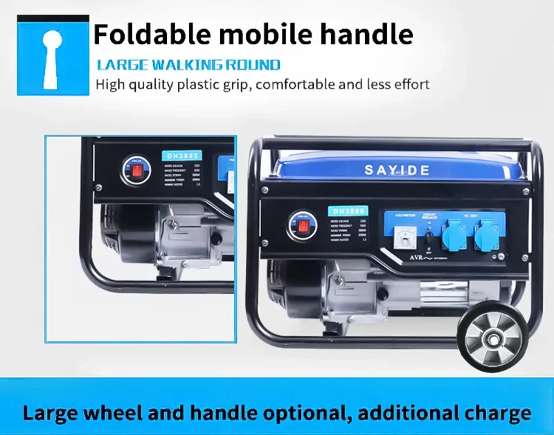 Jinyang Lake Household Gasoline Generator 3-phase 220V 1000W 1kw Electric Gas Generator