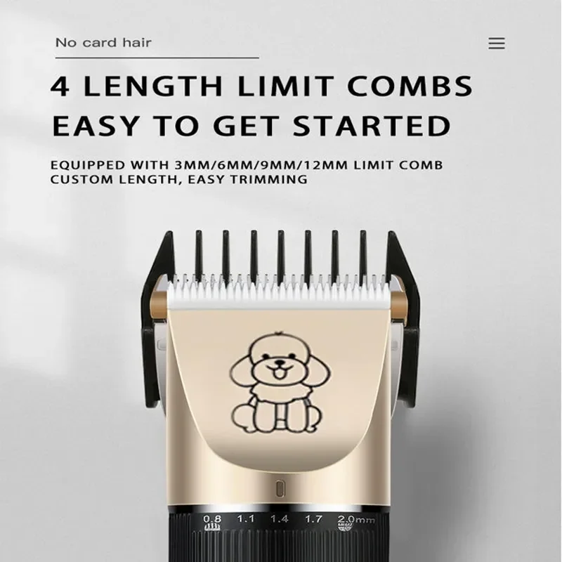 Portable Pet Hair Trimmer Chipper Grooming Electric Waterproof Shaver Multi-Functional Cat Dog Hair Trimmer