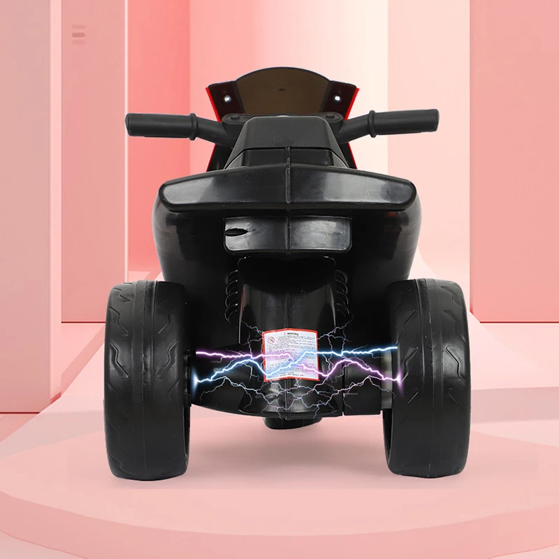 Children Electric Motorcycle Rechargeable Anti-rollover Remote Controlled Toy Motorcycle with Light & Music For 1-3 Years Old