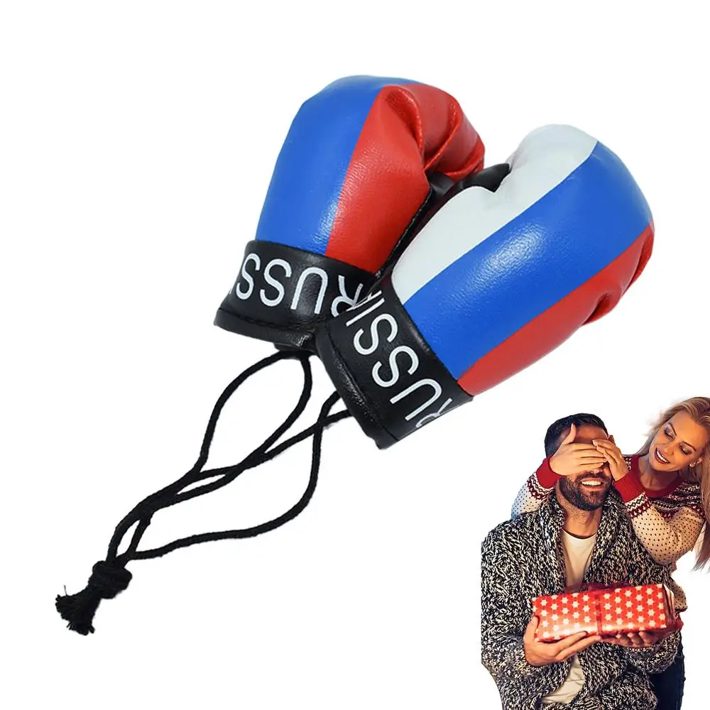 Ciondolo per auto a forma di guantone da boxe, guanti da boxe ornamenti per auto, pugilato per specchi, guantoni da boxe in miniatura, guanti da boxe per casa, auto, decorazione per borse