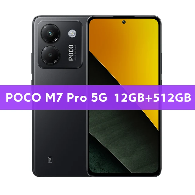 Newest POCO M7 Pro 5G Global Version 256GB/512GB Dimensity 7025