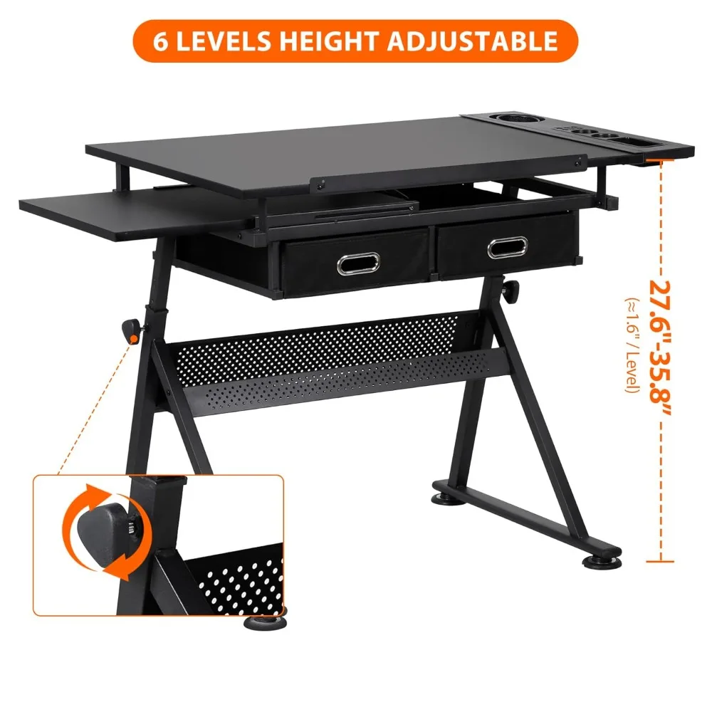 Adjustable Drafting Art Desk 2