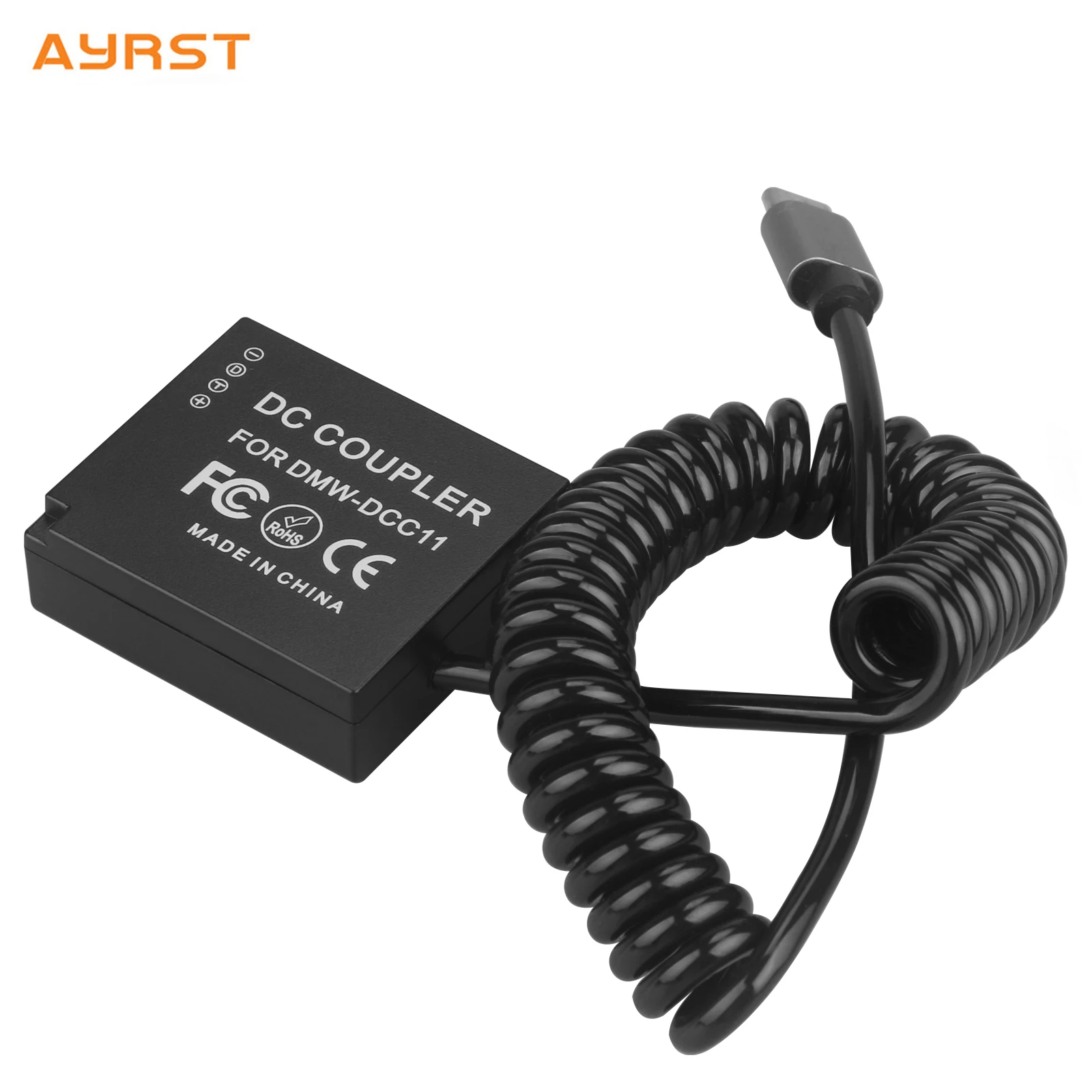 파나소닉 루믹스 GX7 GX85 GX9 TX1 TX2 GF3 GF5 GF6 ZS100 ZS200 TZ110 ZS80 G100 카메라용 USB-C to DMW-DCC11 더미 배터리
