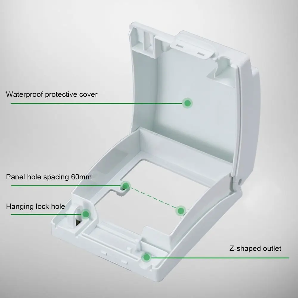 Description Picture 5 of itemWall-mounted Waterproof Dustproof Box Lockable 86 Type Switch Case Anti-shock Socket Cover Splash-proof Protective Shield