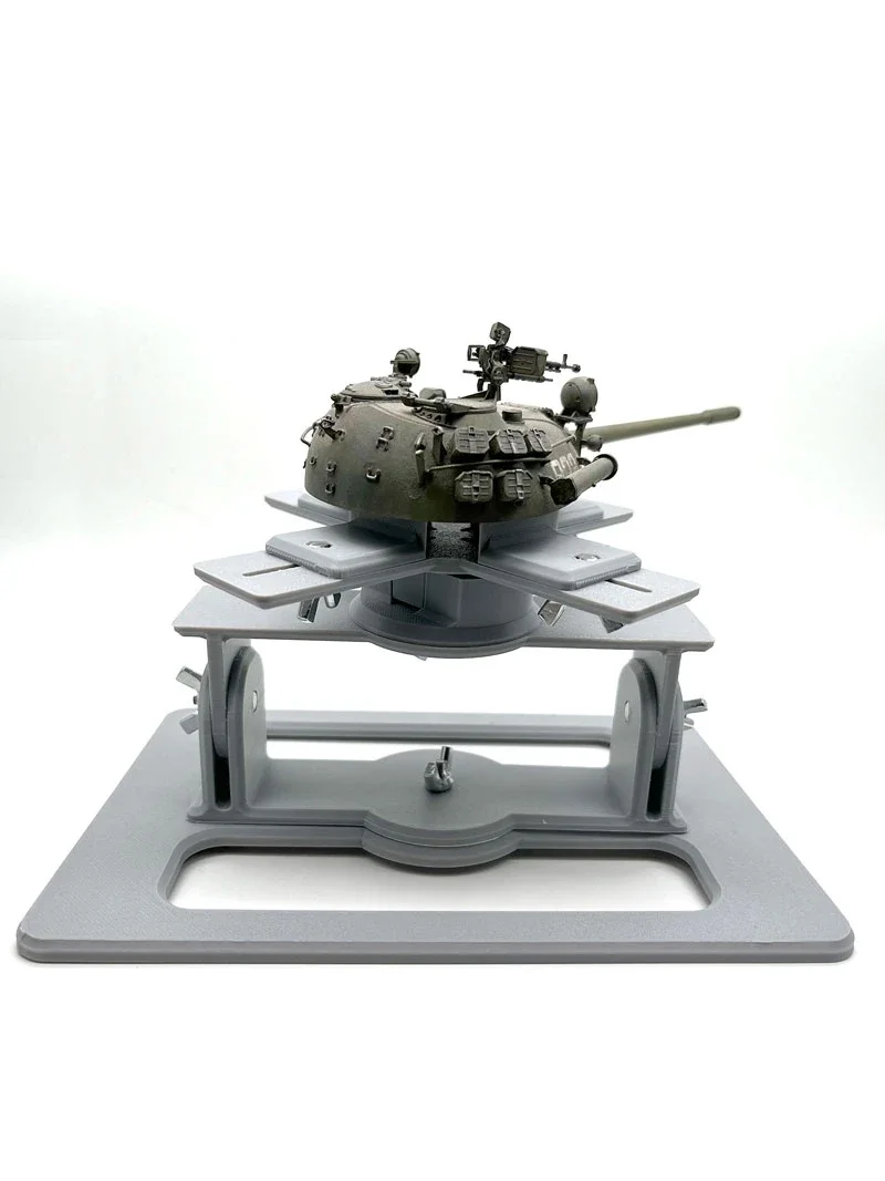 Model Display Stand LEUNGS WORKSHOP Military Tank Model Display Stand Holder Assembling Model Soldier Vehicle Painting Support for Modeler Hobby DIY