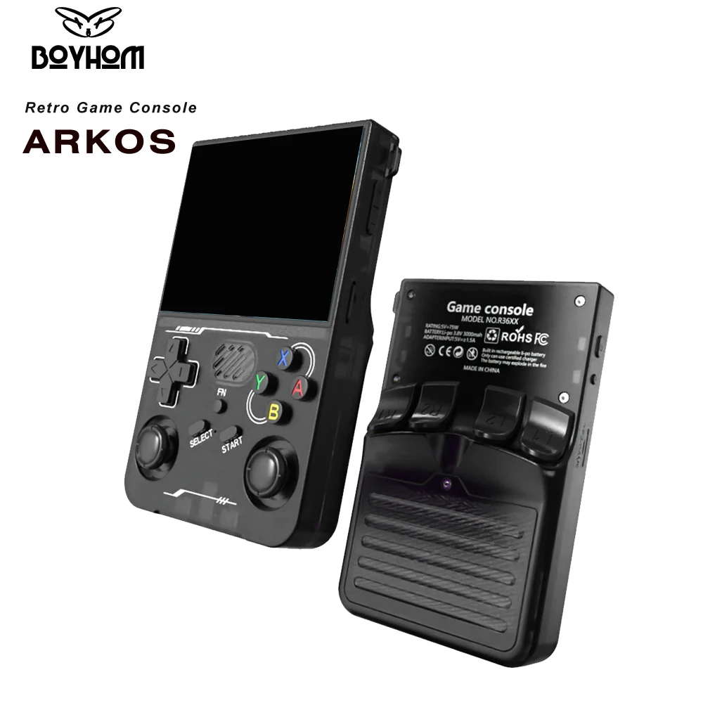 BOYHOM Hand-held Consoles Video Games 3.5-inch IPS 640*480 Screen Retro Game Player bult-in wifi game
