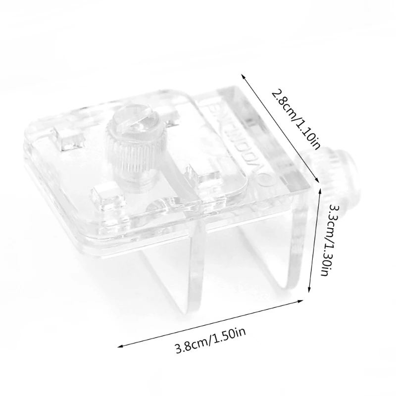 2pieces Aquarium Net Clamp Clear Mesh Netting Fish Anti-jumping Net Clamp A0KF