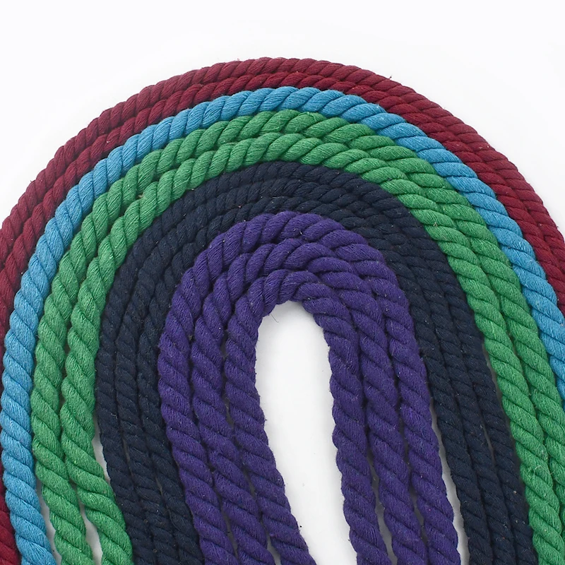 2-Meter Braided Macrame Cotton Rope for DIY Crafts and Sewing Accessories