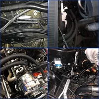 1เมตร AN10 10AN สีดำท่อน้ำมันเชื้อเพลิงเกลียวปลายท่อข้อต่อน้ำมัน0 + 90องศาชุดอะแดปเตอร์น้ำมันสายดับเพลิงน้ำมัน 5