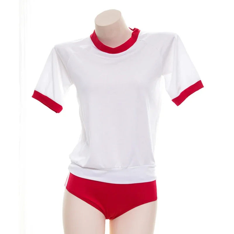 Japanese School Uniform Cosplay Costume Gym Sportwear T-shorts Bloomers JK Uniform Gym Suit