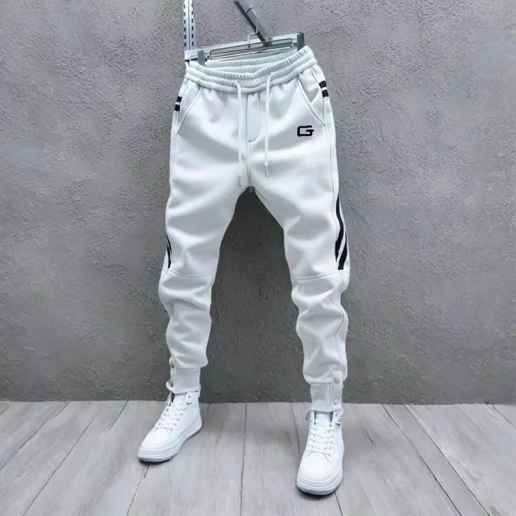 2024 New Men Joggers Autumn Sweatpants Winter Drawstring Casual Pants Workout Running Cotton Sports Trousers Men Clothing 5