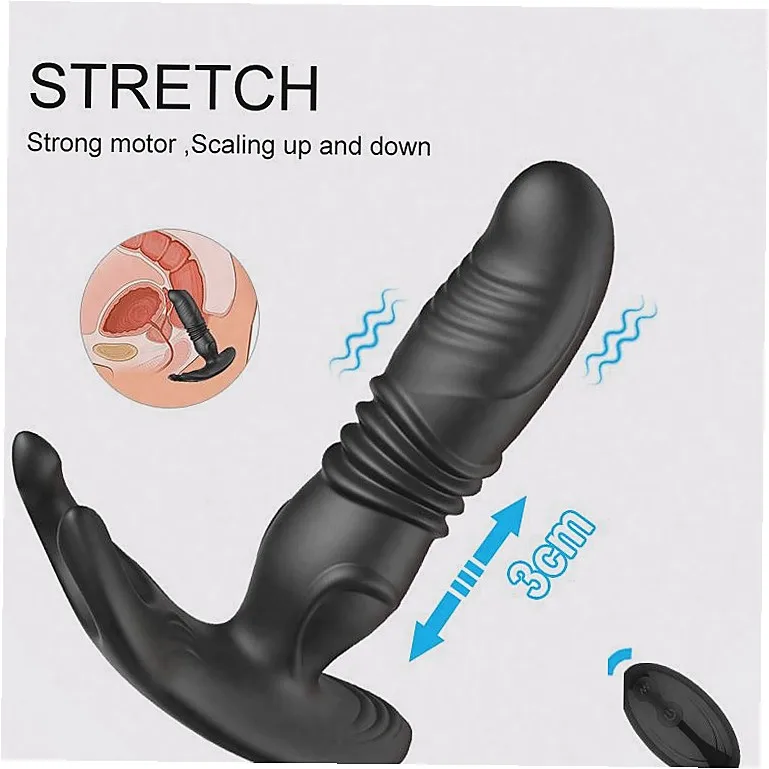 Telescopic Prostate Stimulator With Vibration For Adult Games_voghion.com